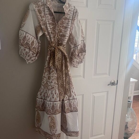 Sue Sartor Flounce Dress - Chai Botah - NWT - Picture 4 of 12